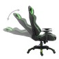 vidaXL Gaming-Stuhl Grün Kunstleder