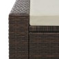 vidaXL Doppel-Sonnenliege Poly Rattan Braun vidaXL Doppel-Sonnenliege Poly Rattan Braun