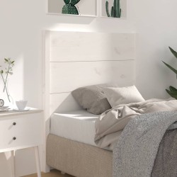 vidaXL Kopfteil Weiß 106x4x100 cm Massivholz Kiefer