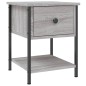 vidaXL Nachttisch Grau Sonoma 34x35,5x45 cm Holzwerkstoff vidaXL Nachttisch Grau Sonoma 34x35,5x45 cm Holzwerkstoff