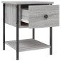 vidaXL Nachttisch Grau Sonoma 34x35,5x45 cm Holzwerkstoff vidaXL Nachttisch Grau Sonoma 34x35,5x45 cm Holzwerkstoff
