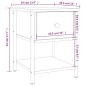 vidaXL Nachttisch Grau Sonoma 34x35,5x45 cm Holzwerkstoff vidaXL Nachttisch Grau Sonoma 34x35,5x45 cm Holzwerkstoff