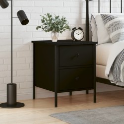 vidaXL Nachttisch Schwarz 40x42x50 cm Holzwerkstoff