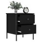 vidaXL Nachttisch Schwarz 40x42x50 cm Holzwerkstoff vidaXL Nachttisch Schwarz 40x42x50 cm Holzwerkstoff