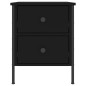 vidaXL Nachttisch Schwarz 40x42x50 cm Holzwerkstoff vidaXL Nachttisch Schwarz 40x42x50 cm Holzwerkstoff