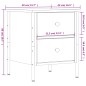 vidaXL Nachttisch Schwarz 40x42x50 cm Holzwerkstoff vidaXL Nachttisch Schwarz 40x42x50 cm Holzwerkstoff