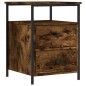 vidaXL Nachttisch Räuchereiche 44x45x60 cm Holzwerkstoff vidaXL Nachttisch Räuchereiche 44x45x60 cm Holzwerkstoff