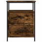 vidaXL Nachttisch Räuchereiche 44x45x60 cm Holzwerkstoff vidaXL Nachttisch Räuchereiche 44x45x60 cm Holzwerkstoff