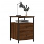 vidaXL Nachttisch Braun Eichen-Optik 44x45x60 cm Holzwerkstoff vidaXL Nachttisch Braun Eichen-Optik 44x45x60 cm Holzwerkstoff
