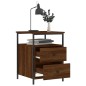 vidaXL Nachttisch Braun Eichen-Optik 44x45x60 cm Holzwerkstoff vidaXL Nachttisch Braun Eichen-Optik 44x45x60 cm Holzwerkstoff