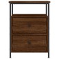 vidaXL Nachttisch Braun Eichen-Optik 44x45x60 cm Holzwerkstoff vidaXL Nachttisch Braun Eichen-Optik 44x45x60 cm Holzwerkstoff