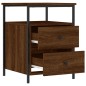 vidaXL Nachttisch Braun Eichen-Optik 44x45x60 cm Holzwerkstoff vidaXL Nachttisch Braun Eichen-Optik 44x45x60 cm Holzwerkstoff