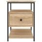 vidaXL Nachttische 2 Stk. Sonoma-Eiche 40x42x56 cm Holzwerkstoff vidaXL Nachttische 2 Stk. Sonoma-Eiche 40x42x56 cm Holzwerkstoff