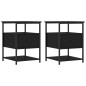 vidaXL Nachttische 2 Stk. Schwarz 40x42x56 cm Holzwerkstoff vidaXL Nachttische 2 Stk. Schwarz 40x42x56 cm Holzwerkstoff