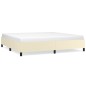 Bettgestell Creme 200x200 cm Kunstleder Bettgestell Creme 200x200 cm Kunstleder