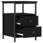 vidaXL Nachttisch Schwarz 34x35,5x50 cm Holzwerkstoff vidaXL Nachttisch Schwarz 34x35,5x50 cm Holzwerkstoff