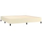 Bettgestell Creme 200x200 cm Kunstleder Bettgestell Creme 200x200 cm Kunstleder