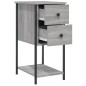 vidaXL Nachttische 2 Stk. Grau Sonoma 32x42x70 cm Holzwerkstoff vidaXL Nachttische 2 Stk. Grau Sonoma 32x42x70 cm Holzwerkstoff