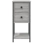vidaXL Nachttische 2 Stk. Grau Sonoma 32x42x70 cm Holzwerkstoff vidaXL Nachttische 2 Stk. Grau Sonoma 32x42x70 cm Holzwerkstoff