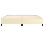 Bettgestell Creme 200x200 cm Kunstleder Bettgestell Creme 200x200 cm Kunstleder