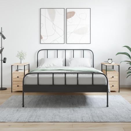 vidaXL Nachttische 2 Stk. Sonoma-Eiche 30x60x60 cm Holzwerkstoff