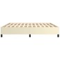 Bettgestell Creme 200x200 cm Kunstleder Bettgestell Creme 200x200 cm Kunstleder