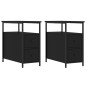 vidaXL Nachttische 2 Stk. Schwarz 30x60x60 cm Holzwerkstoff vidaXL Nachttische 2 Stk. Schwarz 30x60x60 cm Holzwerkstoff