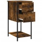 vidaXL Nachttische 2 Stk. Räuchereiche 32x42x70 cm Holzwerkstoff vidaXL Nachttische 2 Stk. Räuchereiche 32x42x70 cm Holzwerkstoff