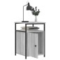 vidaXL Nachttisch Grau Sonoma 40x42x60 cm Holzwerkstoff vidaXL Nachttisch Grau Sonoma 40x42x60 cm Holzwerkstoff