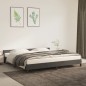 Bettgestell mit Kopfteil Dunkelgrau 200x200 cm Samt Bettgestell mit Kopfteil Dunkelgrau 200x200 cm Samt