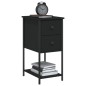 vidaXL Nachttisch Schwarz 32x42x70 cm Holzwerkstoff vidaXL Nachttisch Schwarz 32x42x70 cm Holzwerkstoff
