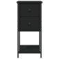 vidaXL Nachttisch Schwarz 32x42x70 cm Holzwerkstoff vidaXL Nachttisch Schwarz 32x42x70 cm Holzwerkstoff