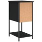 vidaXL Nachttisch Schwarz 32x42x70 cm Holzwerkstoff vidaXL Nachttisch Schwarz 32x42x70 cm Holzwerkstoff