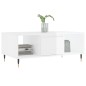 vidaXL Couchtisch Hochglanz-Weiß 90x50x36,5 cm Holzwerkstoff vidaXL Couchtisch Hochglanz-Weiß 90x50x36,5 cm Holzwerkstoff
