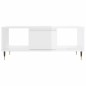 vidaXL Couchtisch Hochglanz-Weiß 90x50x36,5 cm Holzwerkstoff vidaXL Couchtisch Hochglanz-Weiß 90x50x36,5 cm Holzwerkstoff
