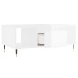 vidaXL Couchtisch Hochglanz-Weiß 90x50x36,5 cm Holzwerkstoff vidaXL Couchtisch Hochglanz-Weiß 90x50x36,5 cm Holzwerkstoff