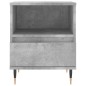 vidaXL Nachttisch Betongrau 40x35x50 cm Holzwerkstoff vidaXL Nachttisch Betongrau 40x35x50 cm Holzwerkstoff