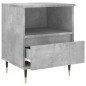 vidaXL Nachttisch Betongrau 40x35x50 cm Holzwerkstoff vidaXL Nachttisch Betongrau 40x35x50 cm Holzwerkstoff