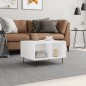 vidaXL Couchtisch Hochglanz-Weiß 60x50x36,5 cm Holzwerkstoff vidaXL Couchtisch Hochglanz-Weiß 60x50x36,5 cm Holzwerkstoff