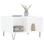 vidaXL Couchtisch Hochglanz-Weiß 60x50x36,5 cm Holzwerkstoff vidaXL Couchtisch Hochglanz-Weiß 60x50x36,5 cm Holzwerkstoff
