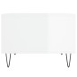 vidaXL Couchtisch Hochglanz-Weiß 60x50x36,5 cm Holzwerkstoff vidaXL Couchtisch Hochglanz-Weiß 60x50x36,5 cm Holzwerkstoff