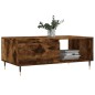 vidaXL Couchtisch Räuchereiche 90x50x36,5 cm Holzwerkstoff vidaXL Couchtisch Räuchereiche 90x50x36,5 cm Holzwerkstoff