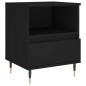 vidaXL Nachttisch Schwarz 40x35x50 cm Holzwerkstoff vidaXL Nachttisch Schwarz 40x35x50 cm Holzwerkstoff