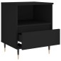 vidaXL Nachttisch Schwarz 40x35x50 cm Holzwerkstoff vidaXL Nachttisch Schwarz 40x35x50 cm Holzwerkstoff