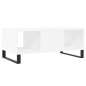 vidaXL Couchtisch Weiß 90x50x36,5 cm Holzwerkstoff vidaXL Couchtisch Weiß 90x50x36,5 cm Holzwerkstoff