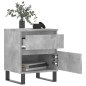 vidaXL Nachttisch Betongrau 40x35x50 cm Holzwerkstoff vidaXL Nachttisch Betongrau 40x35x50 cm Holzwerkstoff