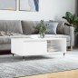 vidaXL Couchtisch Weiß 90x50x36,5 cm Holzwerkstoff vidaXL Couchtisch Weiß 90x50x36,5 cm Holzwerkstoff