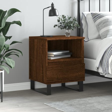 vidaXL Nachttisch Braun Eichen-Optik 40x35x50 cm Holzwerkstoff