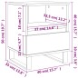 vidaXL Nachttisch Braun Eichen-Optik 40x35x50 cm Holzwerkstoff vidaXL Nachttisch Braun Eichen-Optik 40x35x50 cm Holzwerkstoff