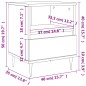 vidaXL Nachttisch Sonoma-Eiche 40x35x50 cm Holzwerkstoff vidaXL Nachttisch Sonoma-Eiche 40x35x50 cm Holzwerkstoff